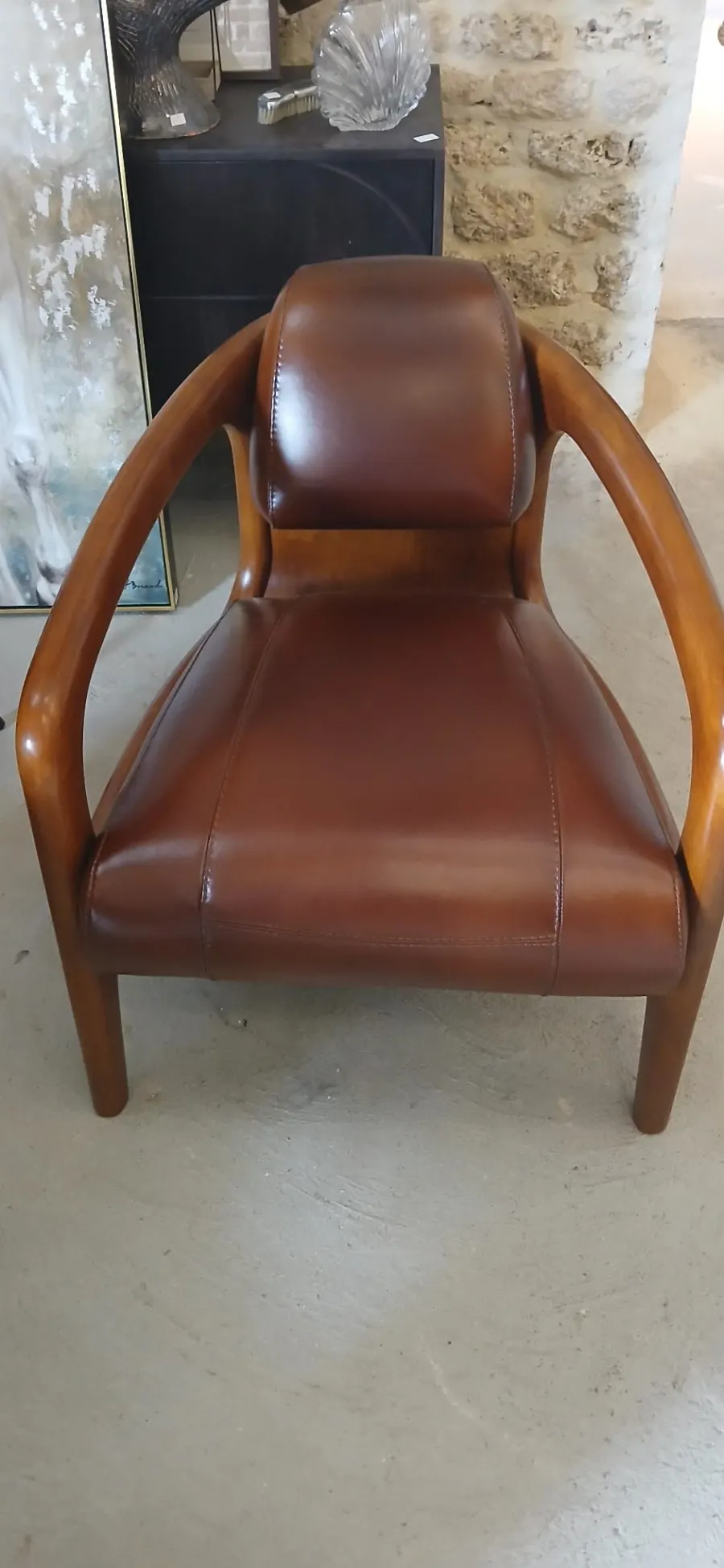 Réparation artisanale de chaise - avant après