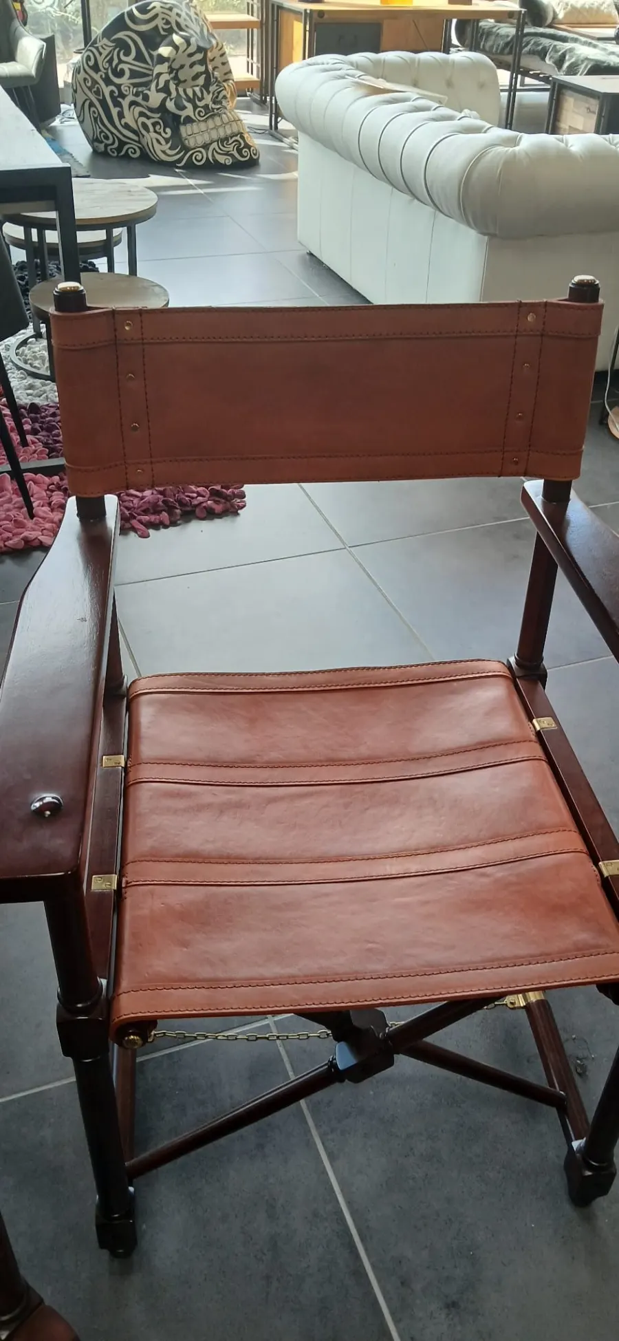 Tapissage de fauteuil - tissu neuf posé