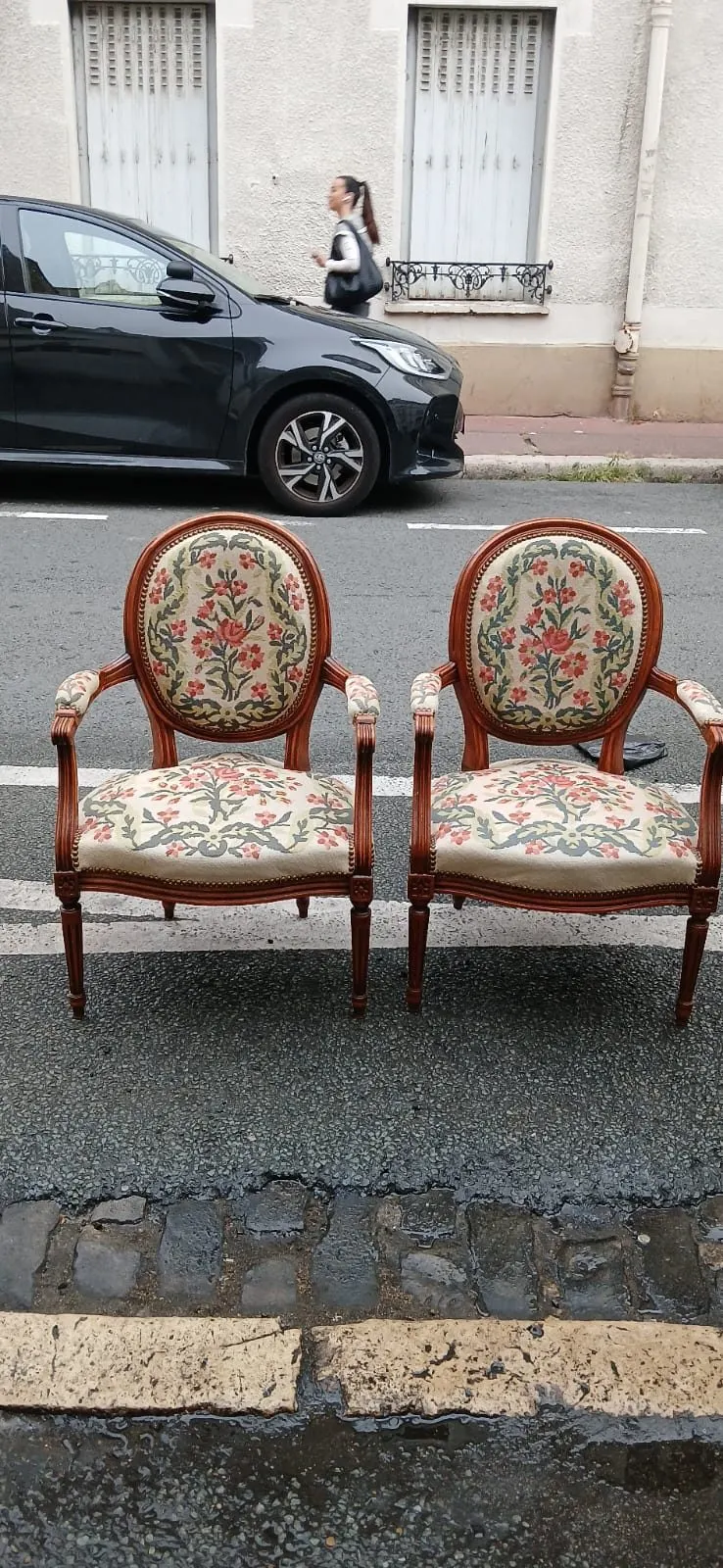 Exemple de cannage traditionnel terminé