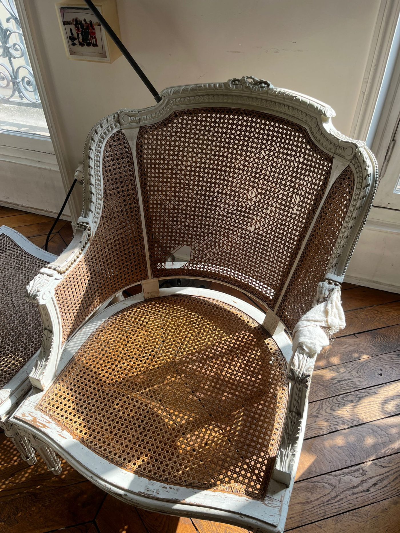 Ensemble de chaises restaurées et retapissées