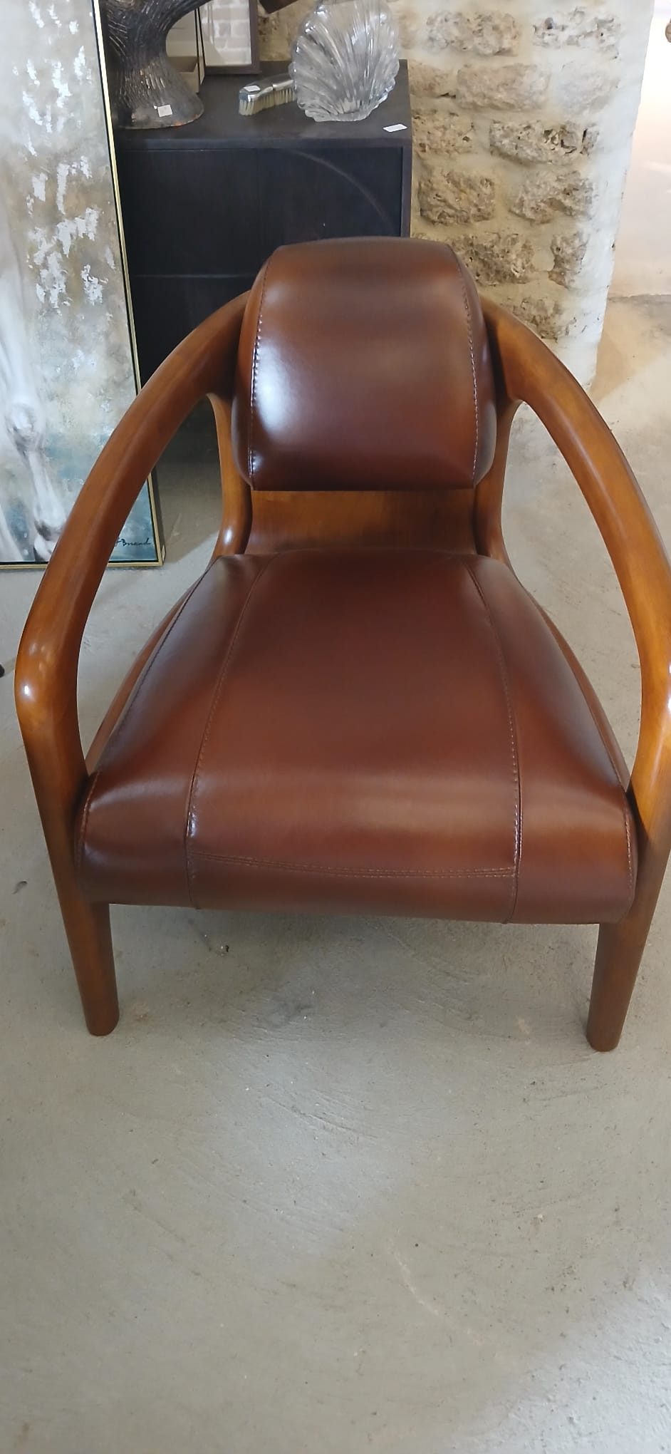 Réparation artisanale de chaise - avant après