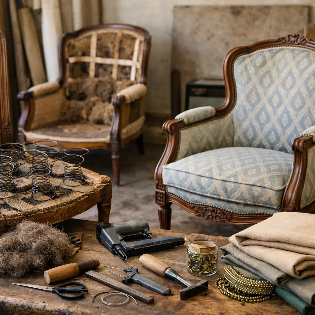 Restauration de fauteuils anciens à Paris