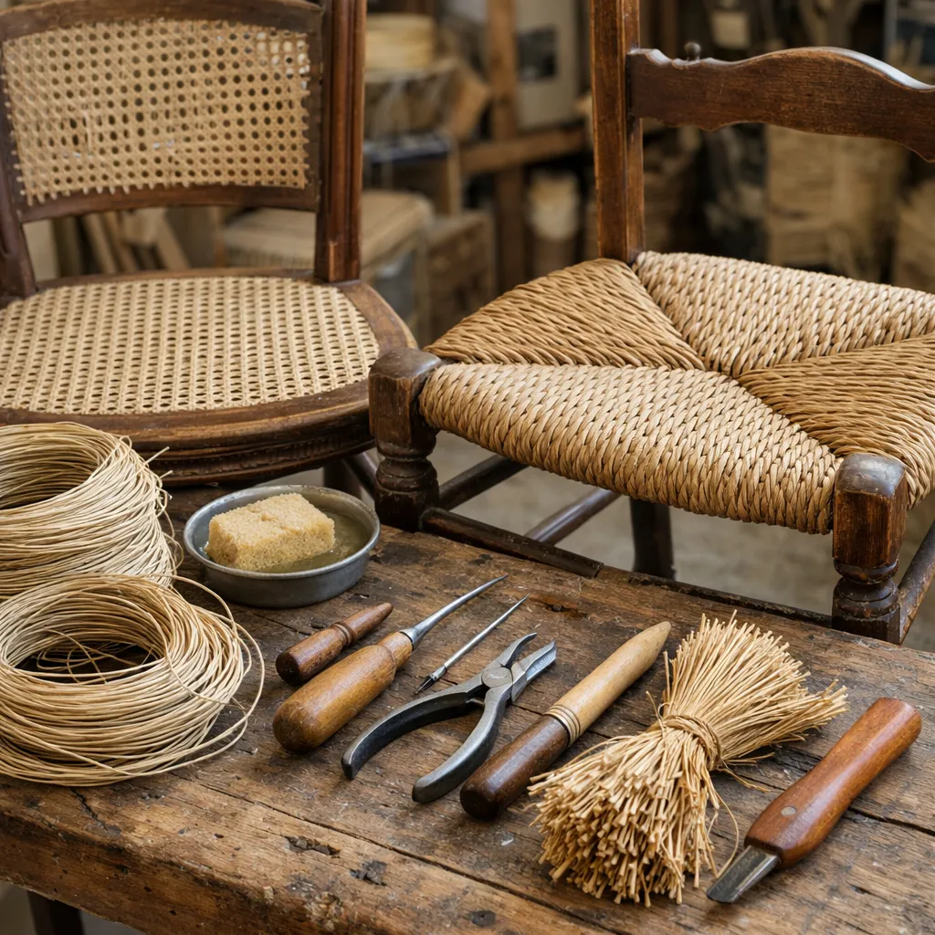 Tapissage et réfection d'assise à Versailles